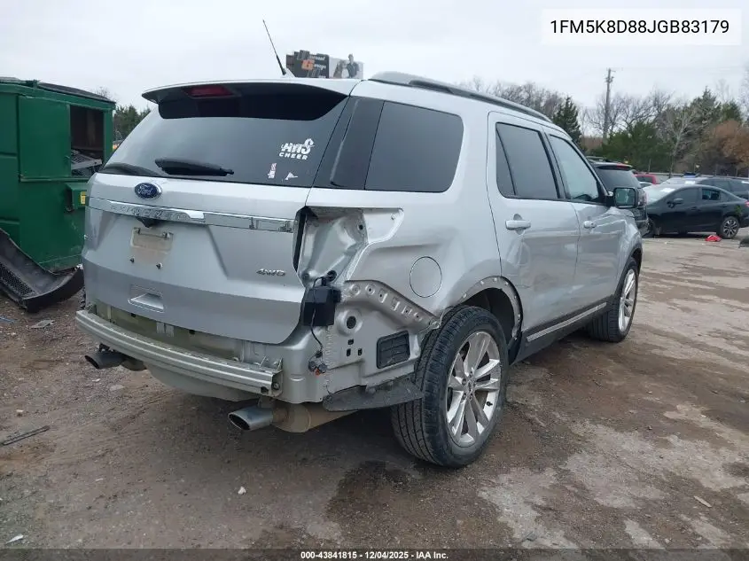 1FM5K8D88JGB83179 2018 Ford Explorer Xlt