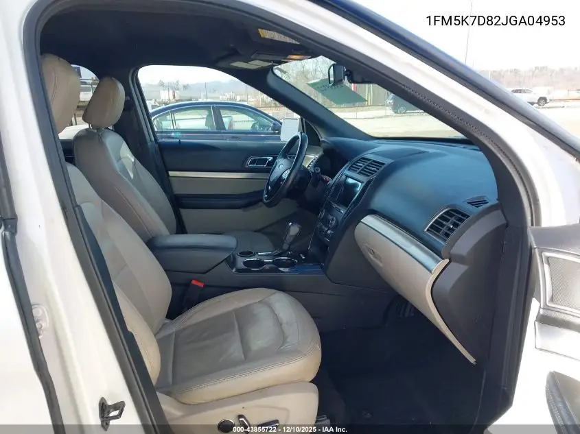 1FM5K7D82JGA04953 2018 Ford Explorer Xlt