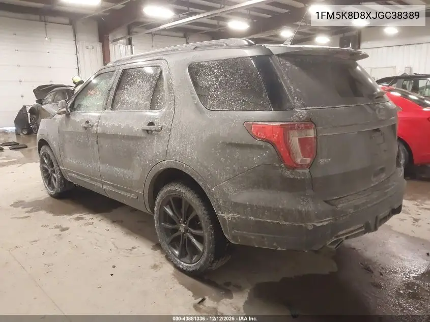 1FM5K8D8XJGC38389 2018 Ford Explorer Xlt