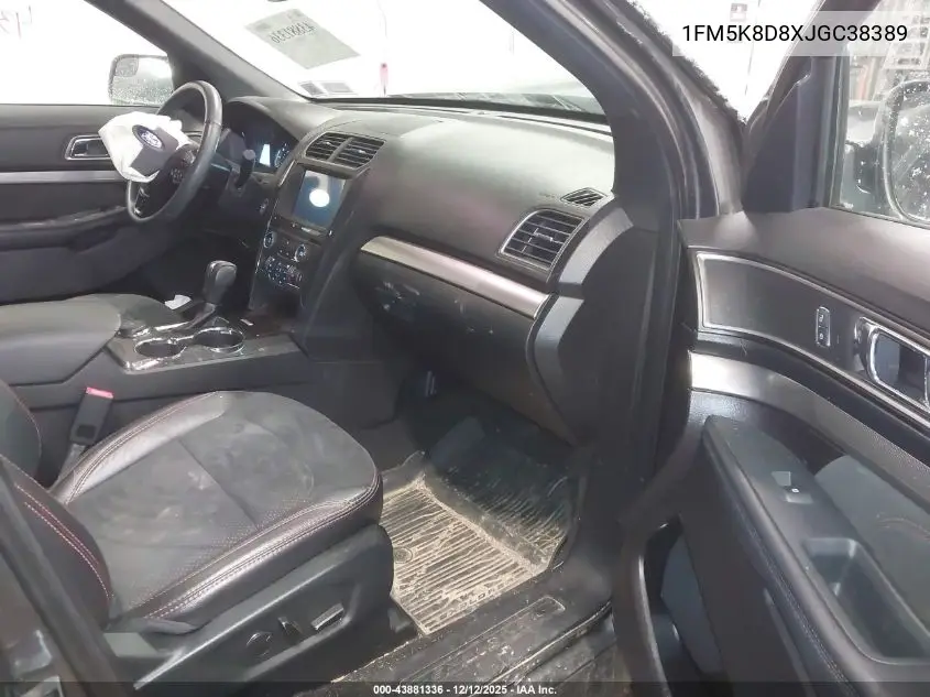 1FM5K8D8XJGC38389 2018 Ford Explorer Xlt