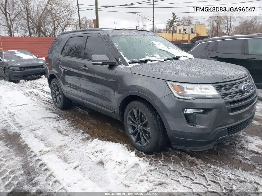 1FM5K8D83JGA96547 2018 Ford Explorer Xlt