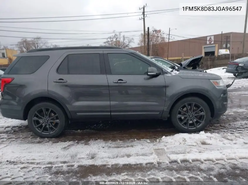 1FM5K8D83JGA96547 2018 Ford Explorer Xlt