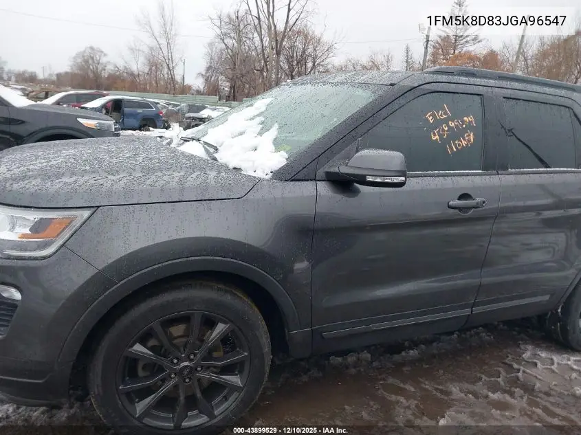 1FM5K8D83JGA96547 2018 Ford Explorer Xlt