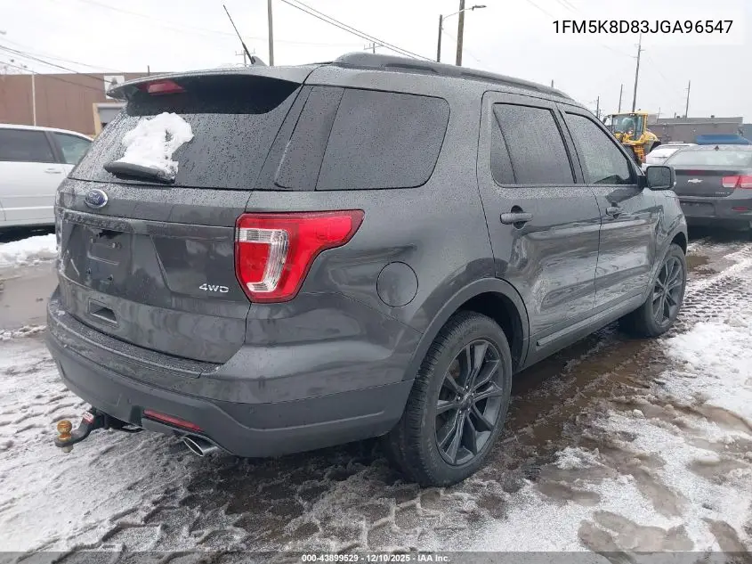 1FM5K8D83JGA96547 2018 Ford Explorer Xlt