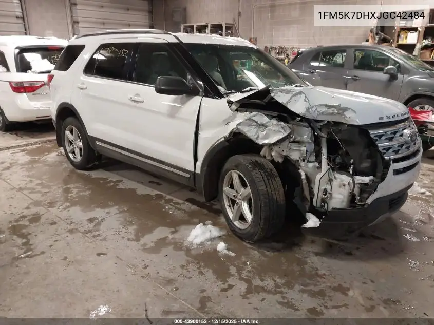 1FM5K7DHXJGC42484 2018 Ford Explorer Xlt