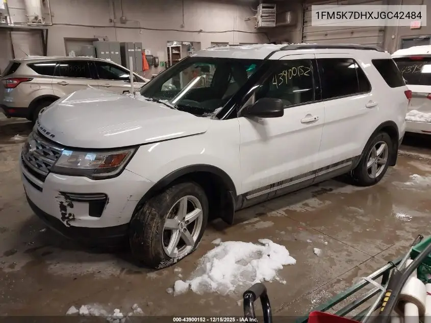 1FM5K7DHXJGC42484 2018 Ford Explorer Xlt