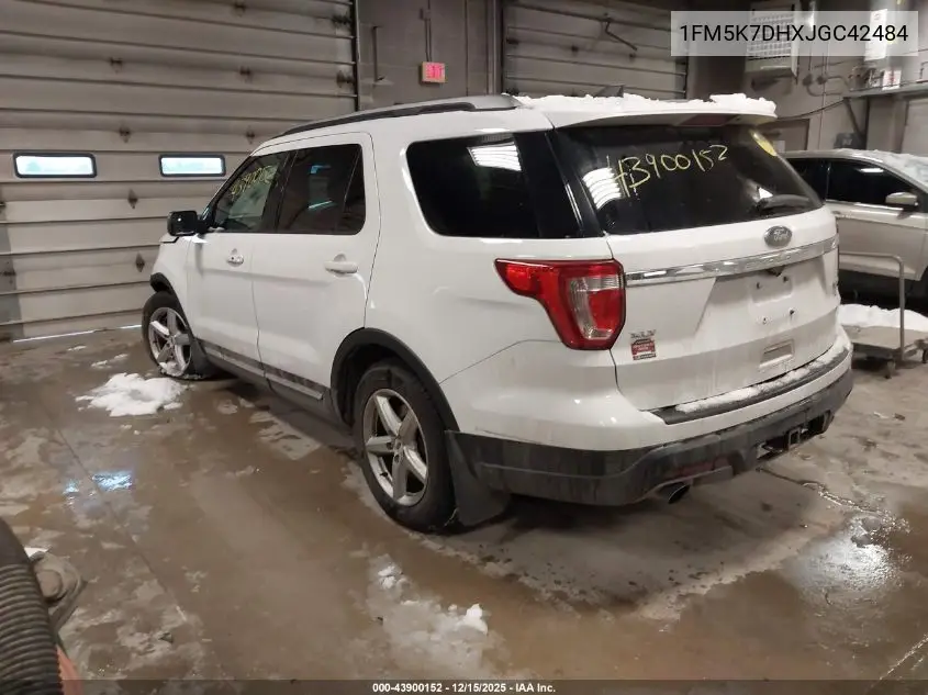 1FM5K7DHXJGC42484 2018 Ford Explorer Xlt