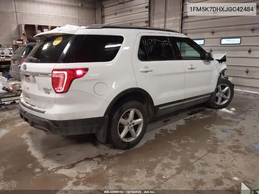 1FM5K7DHXJGC42484 2018 Ford Explorer Xlt