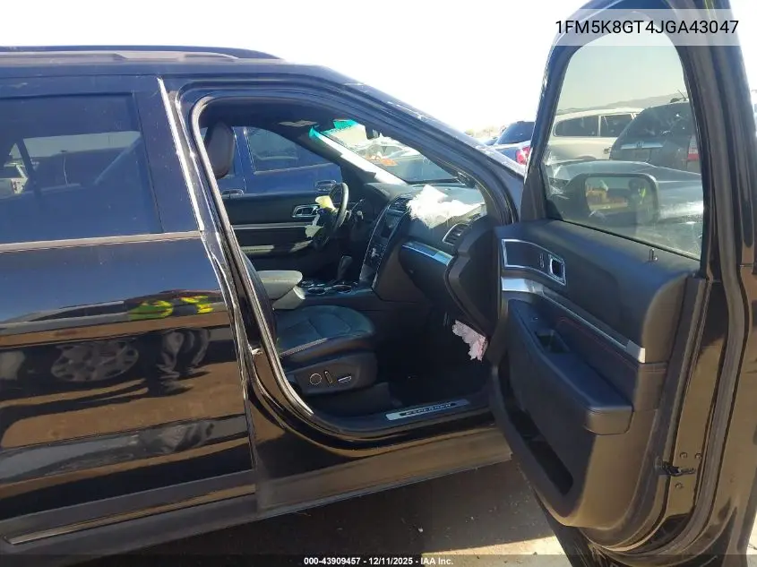 1FM5K8GT4JGA43047 2018 Ford Explorer Sport