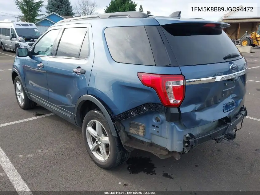 1FM5K8B89JGC94472 2018 Ford Explorer