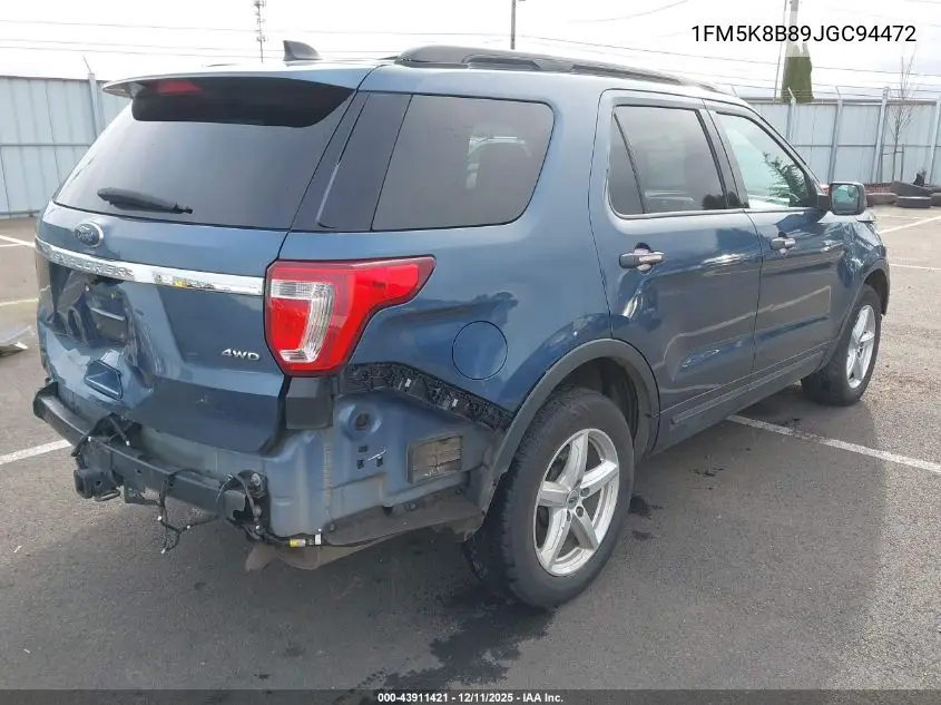 1FM5K8B89JGC94472 2018 Ford Explorer
