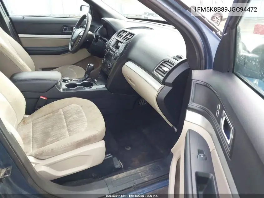 1FM5K8B89JGC94472 2018 Ford Explorer