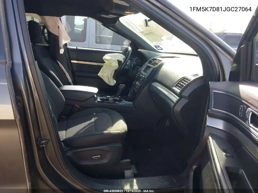 1FM5K7D81JGC27064 2018 Ford Explorer Xlt