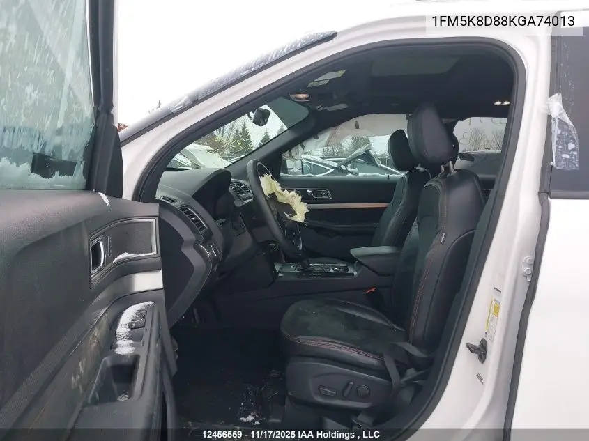 1FM5K8D88KGA74013 2019 Ford Explorer Xlt