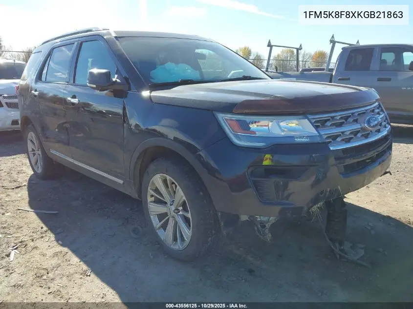 1FM5K8F8XKGB21863 2019 Ford Explorer Limited