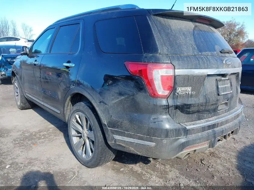 1FM5K8F8XKGB21863 2019 Ford Explorer Limited