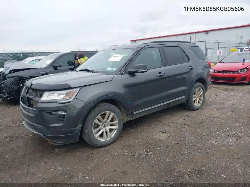 1FM5K8D85KGB05606 2019 Ford Explorer Xlt