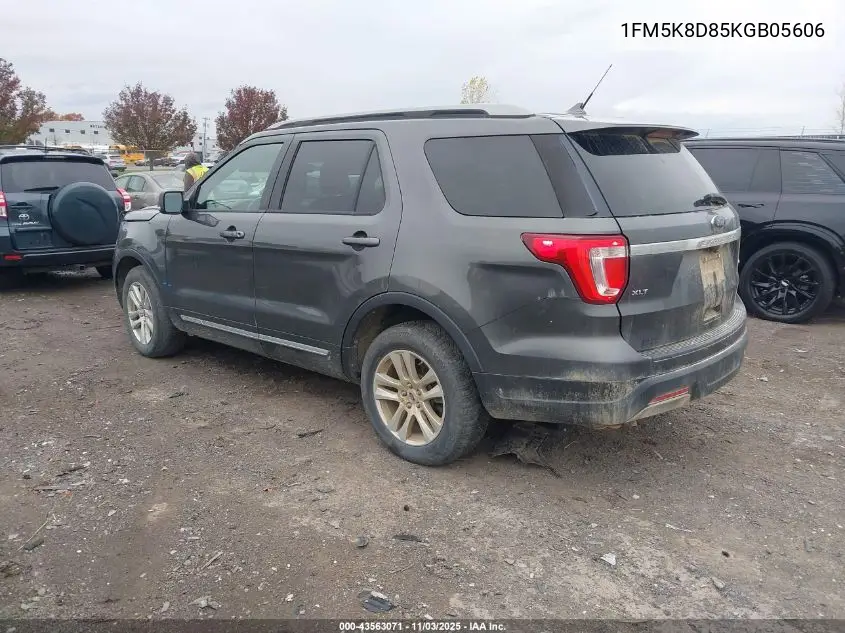1FM5K8D85KGB05606 2019 Ford Explorer Xlt