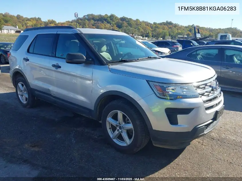 1FM5K8B81KGA06283 2019 Ford Explorer