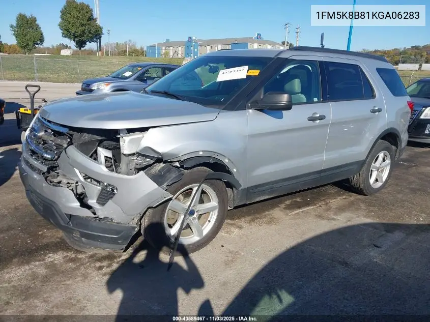 1FM5K8B81KGA06283 2019 Ford Explorer