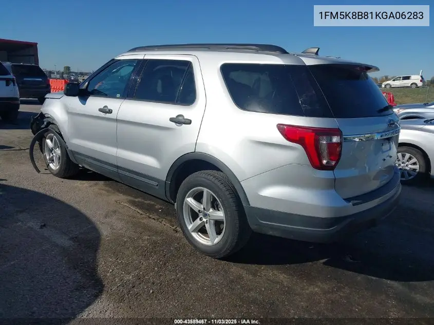 1FM5K8B81KGA06283 2019 Ford Explorer