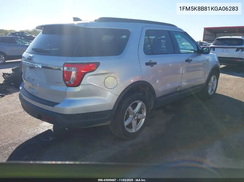 1FM5K8B81KGA06283 2019 Ford Explorer