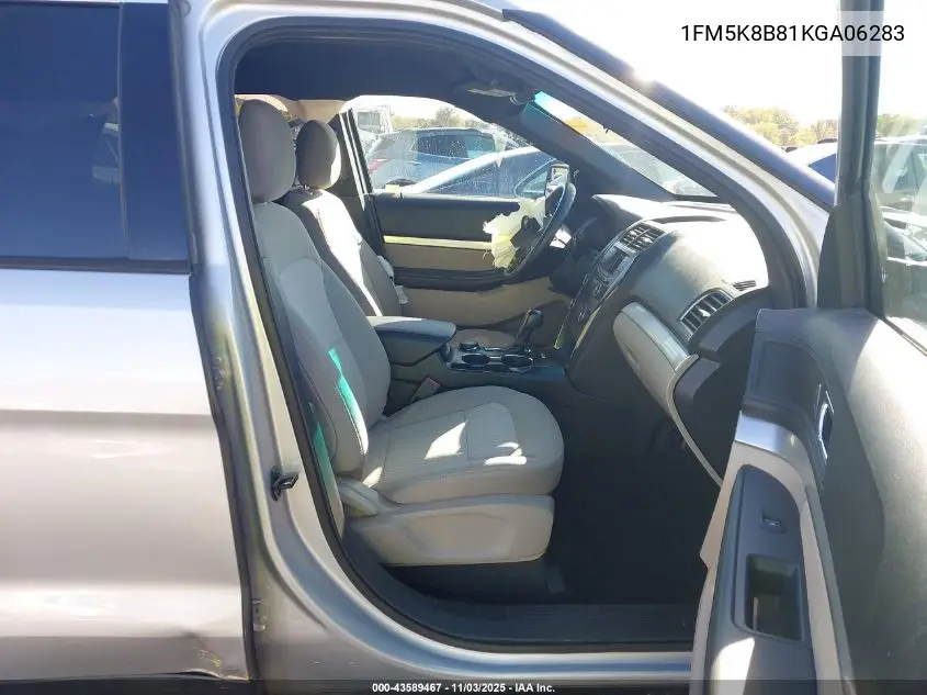 1FM5K8B81KGA06283 2019 Ford Explorer
