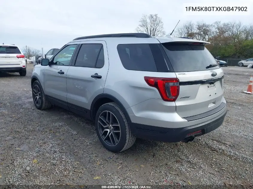 1FM5K8GTXKGB47902 2019 Ford Explorer Sport