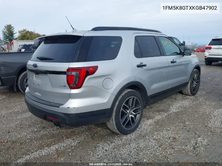 1FM5K8GTXKGB47902 2019 Ford Explorer Sport