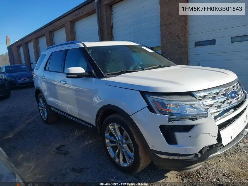 1FM5K7FH0KGB01843 2019 Ford Explorer Limited