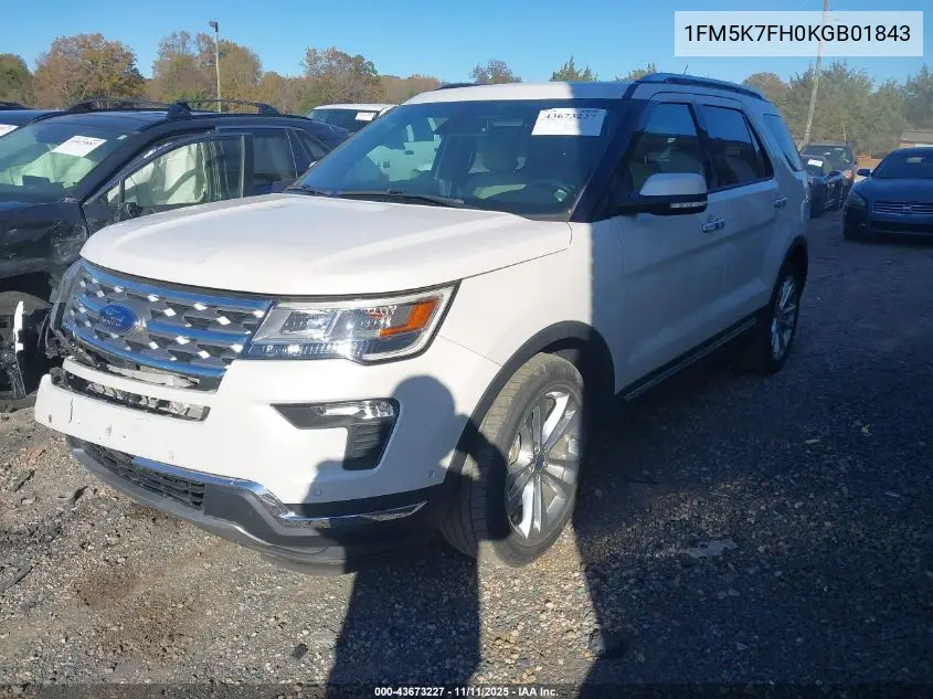 1FM5K7FH0KGB01843 2019 Ford Explorer Limited