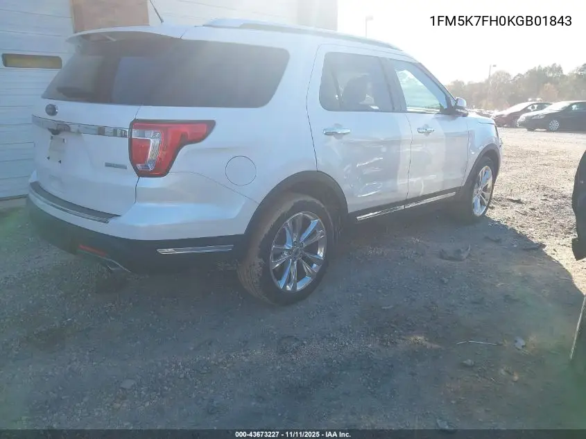 1FM5K7FH0KGB01843 2019 Ford Explorer Limited