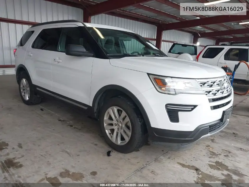 1FM5K8D88KGA16029 2019 Ford Explorer Xlt