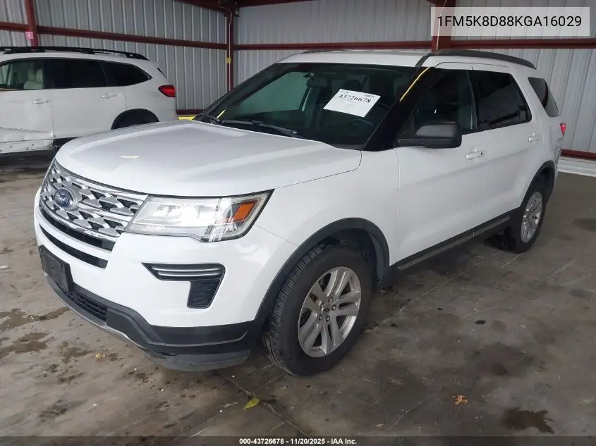 1FM5K8D88KGA16029 2019 Ford Explorer Xlt