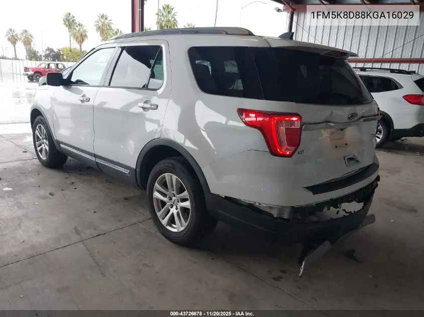 1FM5K8D88KGA16029 2019 Ford Explorer Xlt