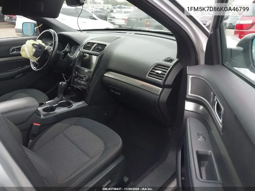1FM5K7D86KGA46799 2019 Ford Explorer Xlt