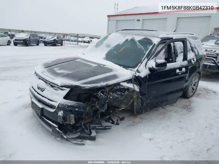 1FM5K8F88KGB42310 2019 Ford Explorer Limited