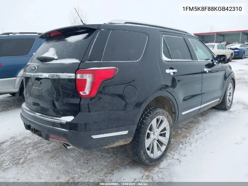 1FM5K8F88KGB42310 2019 Ford Explorer Limited