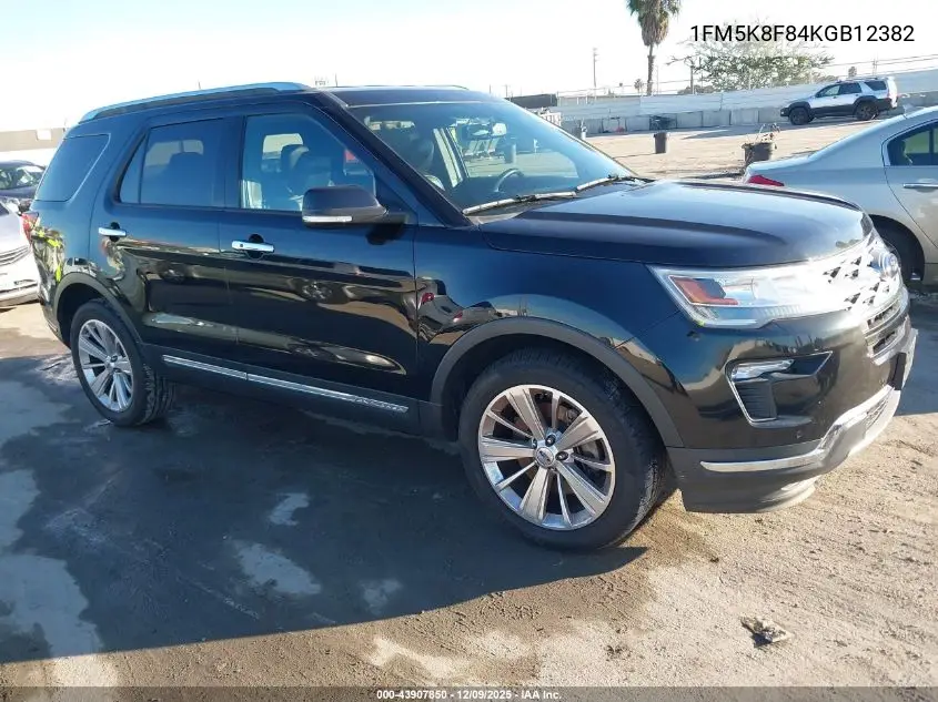 1FM5K8F84KGB12382 2019 Ford Explorer Limited