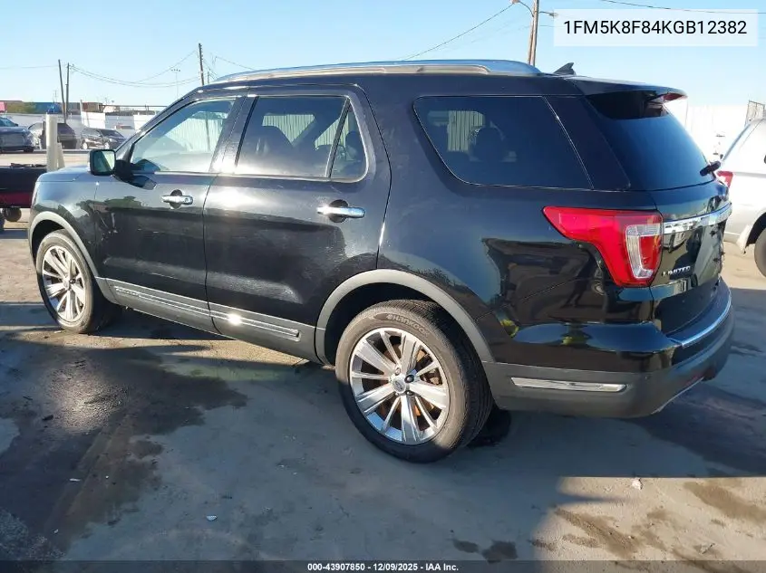 1FM5K8F84KGB12382 2019 Ford Explorer Limited