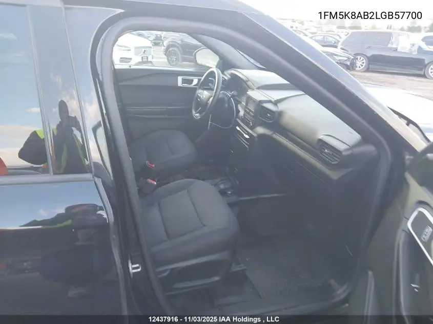 1FM5K8AB2LGB57700 2020 Ford Explorer Police Interceptor