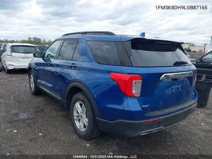 1FMSK8DH9LGB87165 2020 Ford Explorer Xlt