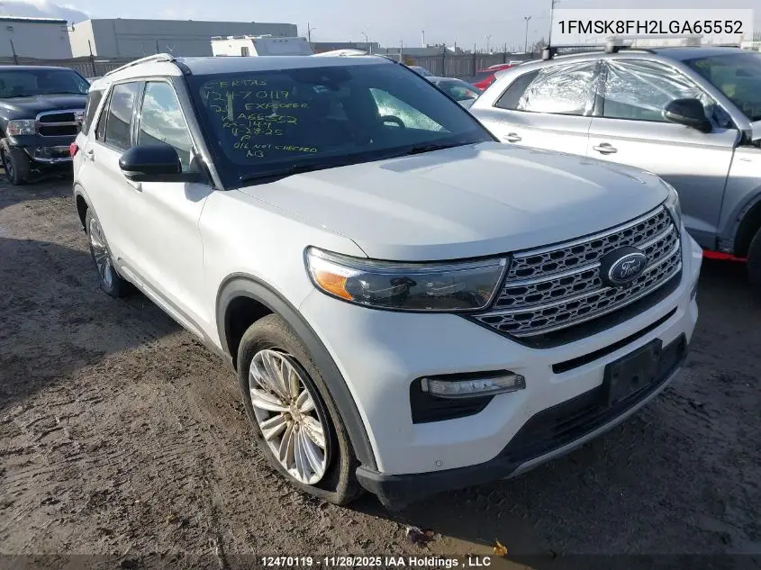 1FMSK8FH2LGA65552 2020 Ford Explorer Limited