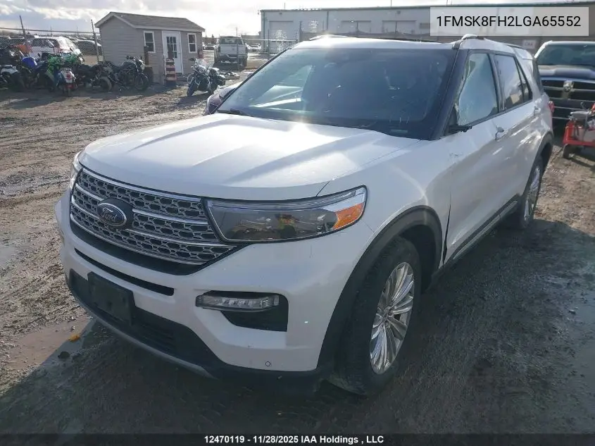 1FMSK8FH2LGA65552 2020 Ford Explorer Limited