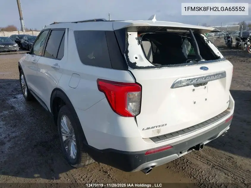 1FMSK8FH2LGA65552 2020 Ford Explorer Limited