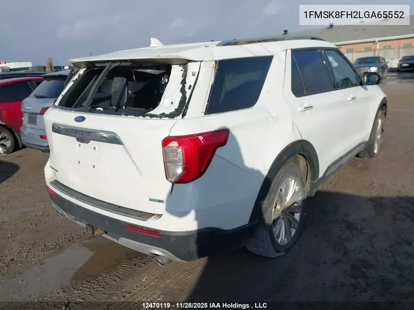1FMSK8FH2LGA65552 2020 Ford Explorer Limited