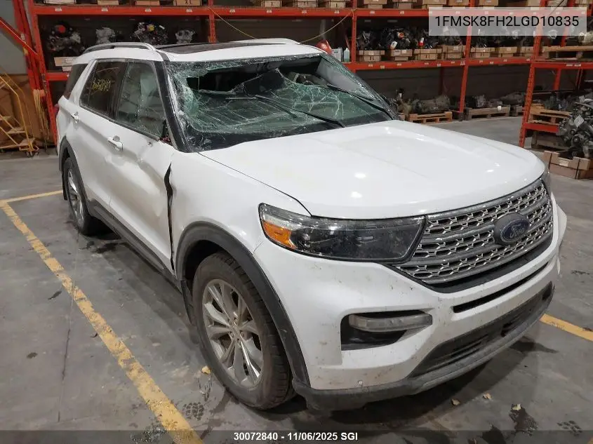 1FMSK8FH2LGD10835 2020 Ford Explorer Limited