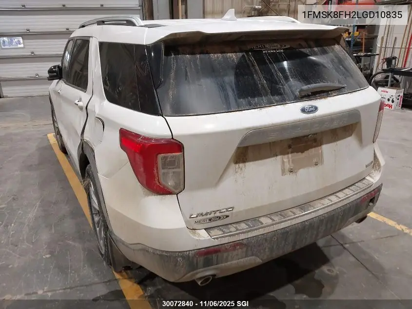 1FMSK8FH2LGD10835 2020 Ford Explorer Limited