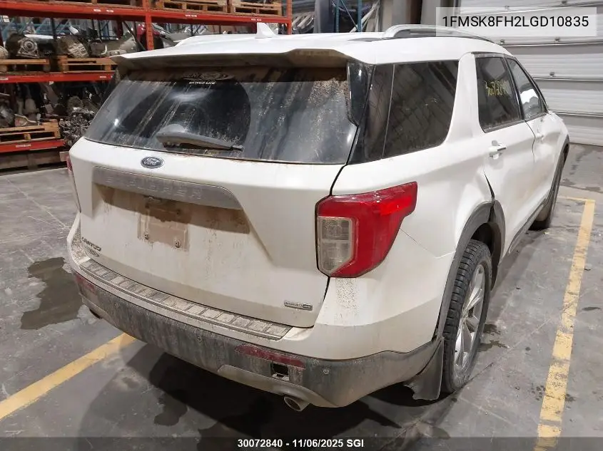 1FMSK8FH2LGD10835 2020 Ford Explorer Limited