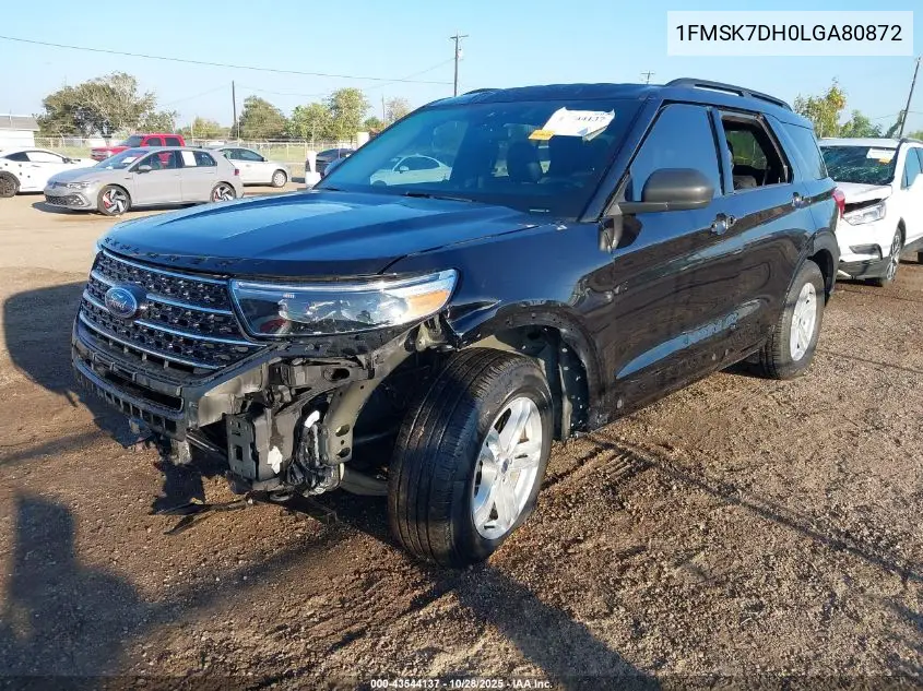 1FMSK7DH0LGA80872 2020 Ford Explorer Xlt
